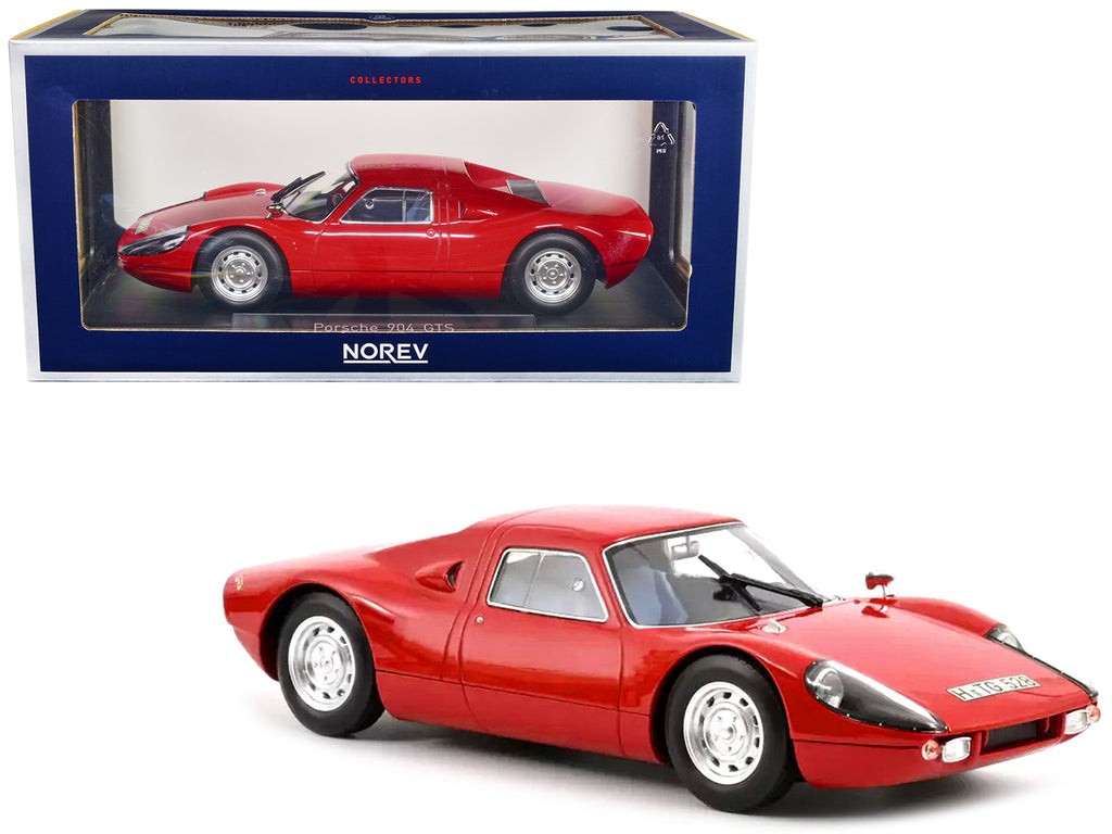 1964 Porsche 904 GTS Red 1/18 Diecast Model Car by Norev – Main