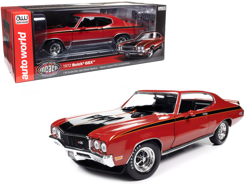 1972 Buick GSX Fire Red with Black Stripes 