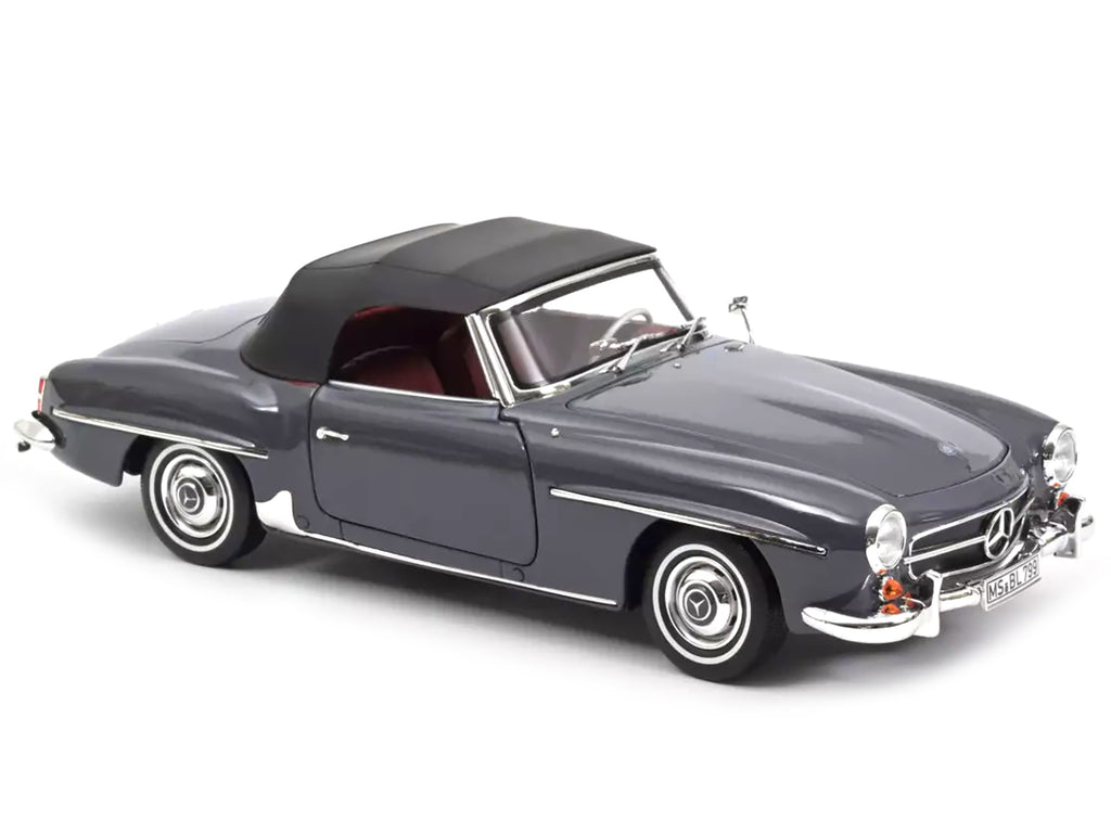 1957 Mercedes-Benz 190 SL Convertible Gray with Red Interior 1/18