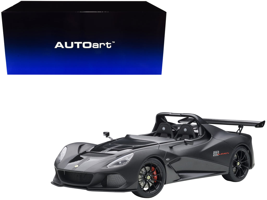 Lotus 3-Eleven Matte Black with Gloss Black Accents 1/18 Model Car