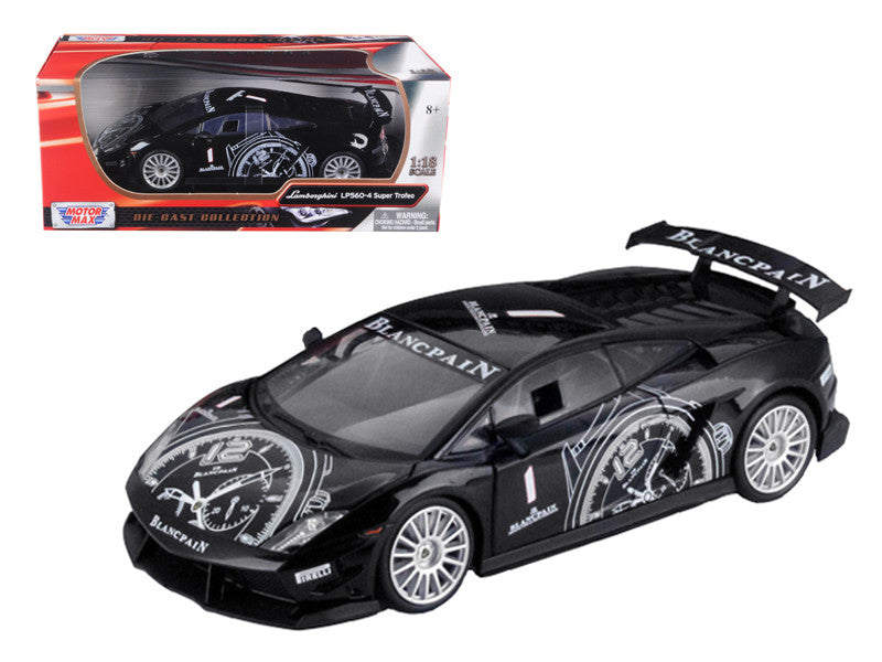 Lamborghini Gallardo LP560-4 Super Trofeo Black 1/18 Diecast Model