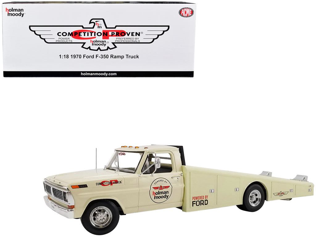 1970 Ford F-350 Ramp Truck Beige with Graphics 