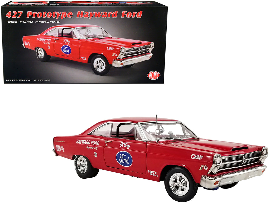 1966 Ford Fairlane 427 Prototype Red with Graphics 