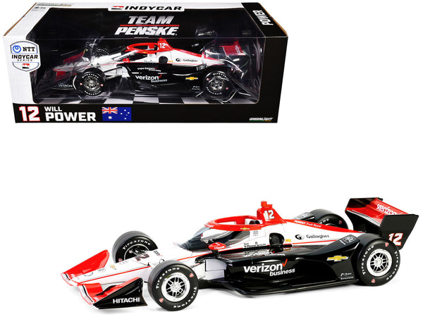 Dallara IndyCar #12 Will Power "Verizon" Team Penske (Road Course Configuration) "NTT IndyCar Series" (2024) 1/18 Diecast Model Car by Greenlight