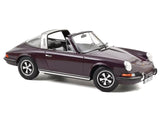 1971 Porsche 911 T Targa Violet with Black Top 1/18 Diecast Model Car by Norev