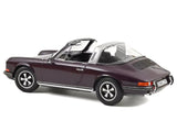 1971 Porsche 911 T Targa Violet with Black Top 1/18 Diecast Model Car by Norev