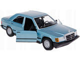 Mercedes-Benz 190 E 2.6 Blue Metallic 1/24 Diecast Model Car by Bburago