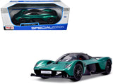 Aston Martin Valkyrie Green Metallic with Matte Black Top "Special Edition" Series 1/18 Diecast Model Car by Maisto