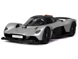 Aston Martin Valkyrie Silver Metallic with Matte Black Top "Special Edition" Series 1/18 Diecast Model Car by Maisto