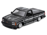 1993 Chevrolet 454 SS Pickup Truck Black with Graphics "Lowriders" "Maisto Design" Series 1/24 Diecast Model by Maisto