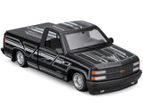 1993 Chevrolet 454 SS Pickup Truck Black with Graphics "Lowriders" "Maisto Design" Series 1/24 Diecast Model by Maisto