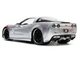 2006 Chevrolet Corvette Z06 Silver Metallic with Red Stripes "Bigtime Muscle" Series 1/24 Diecast Model Car by Jada