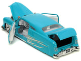 1951 Mercury Coupe Light Blue with White Flame Graphics and Interior "Bigtime Muscle" Series 1/24 Diecast Model Car by Jada