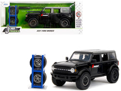 2021 Ford Bronco Badlands Black "Rigid" with Extra Wheels "Just Trucks" Series 1/24 Diecast Model by Jada