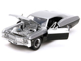 1967 Chevrolet Impala SS Silver Metallic and Black "Bigtime Muscle" Series 1/24 Diecast Model Car by Jada