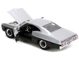 1967 Chevrolet Impala SS Silver Metallic and Black "Bigtime Muscle" Series 1/24 Diecast Model Car by Jada