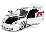 Porsche 911 GT3 (996) White with Red and Blue Stripes "Hyper-Spec" Series 1/24 Diecast Model Car by Jada