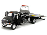 International DuraStar 4400 Flatbed Tow Truck Matte Black 1/24 Diecast Model by Jada