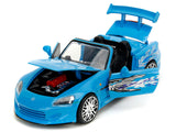 2001 Honda S2000 Convertible Blue with Graphics "Fast & Furious Remix" Series 1/24 Diecast Model Car by Jada