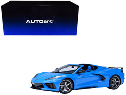 2020 Chevrolet Corvette C8 Stingray Rapid Blue 1/18 Model Car by AUTOart