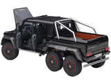 Mercedes Benz G63 AMG 6x6 Gloss Black with Carbon Accents 1/18 Model by AUTOart