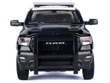 2019 RAM 1500 Laramine Crew Cab Pickup Truck "California Highway Patrol" Black and White with Truck Bed Camper "Law Enforcement and Public Service" Series 1/27 Diecast Model by Motormax