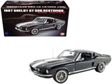 1967 Shelby GT500 Restomod "War Horse" Black with White Stripes Limited Edition to 624 pieces Worldwide 1/18 Diecast Model Car by ACME