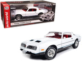 1977 Pontiac Firebird Formula Cameo White with Red Interior "American Muscle" Series 1/18 Diecast Model Car by Autoworld