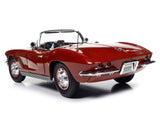 1962 Chevrolet Corvette Convertible Honduras Maroon Metallic "Hemmings Motor News September 2022 Cover Car" "American Muscle" Series 1/18 Diecast Model Car by Autoworld