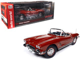 1962 Chevrolet Corvette Convertible Honduras Maroon Metallic "Hemmings Motor News September 2022 Cover Car" "American Muscle" Series 1/18 Diecast Model Car by Autoworld