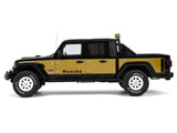 2020 Jeep Gladiator Honcho Pickup Truck Black and Gold 1/18 Model by GT Spirit