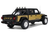 2020 Jeep Gladiator Honcho Pickup Truck Black and Gold 1/18 Model by GT Spirit