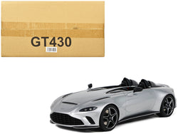 2020 Aston Martin V12 Speedster Silver Metallic 1/18 Model Car by GT Spirit