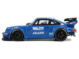 RWB (Porsche) Bodykit "OSHO Arrow" Blue 1/18 Model Car by GT Spirit