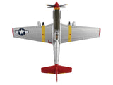 North American P-51C Mustang Fighter Aircraft "Alice-Jo Capt. Wendell Pruitt 302nd FS Italy" (1945) United States Army Air Force "Air Power Series" 1/48 Diecast Model by Hobby Master