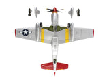 North American P-51C Mustang Fighter Aircraft "Alice-Jo Capt. Wendell Pruitt 302nd FS Italy" (1945) United States Army Air Force "Air Power Series" 1/48 Diecast Model by Hobby Master