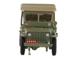 U.S. 1/4 ton Military Vehicle Olive Drab "Gen. Douglas MacArthur Leyte WWII" (1945) United States Army "Ground Power Series" 1/72 Diecast Model by Hobby Master