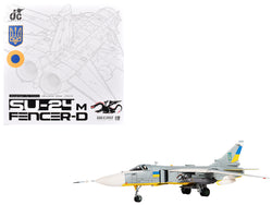 Sukhoi Su-24M Fencer-D Bomber Aircraft "Ukraine War" (2023) Ukrainian Air Force 1/72 Diecast Model by JC Wings