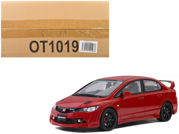 2008 Honda Civic Mugen RR (FD2) RHD (Right Hand Drive) Milano Red Limited Edition to 3000 pieces Worldwide 1/18 Model Car by Otto Mobile