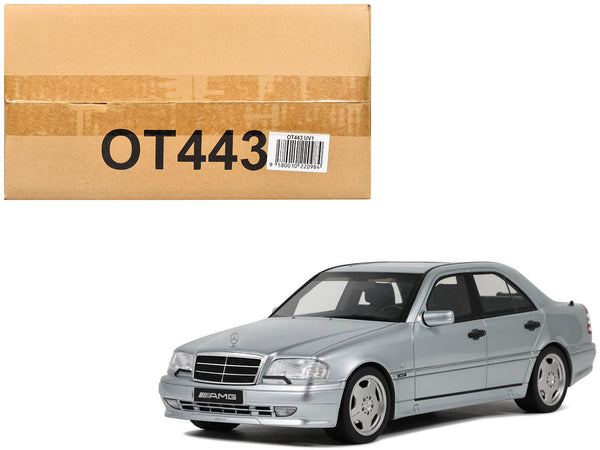 1990 Mercedes-Benz C36 AMG W202 Brilliant Silver Metallic Limited Edition to 3000 pieces Worldwide 1/18 Model Car by Otto Mobile