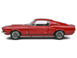 1967 Shelby GT500 Burgundy Red with Black Stripes 1/18 Diecast Model Car by Solido