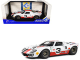 Ford GT40 MK1 #3 "Eric Dean Design" White with Red and Black Stripes "Competition" Series 1/18 Diecast Model Car by Solido