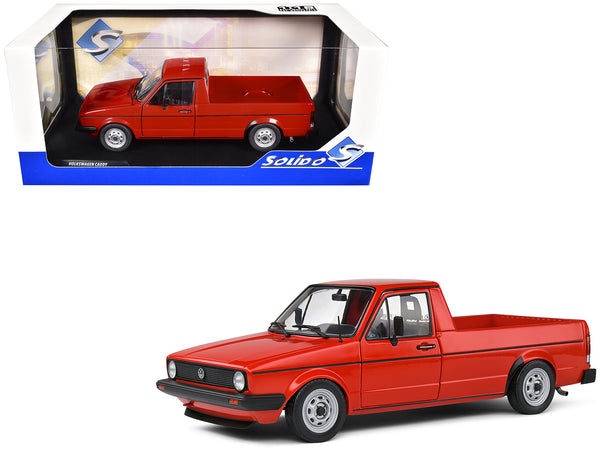 1983 Volkswagen Caddy MK 1 Pickup Truck Mars Red 1/18 Diecast Model by Solido