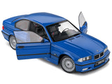 1996 BMW E36 M3 Coupe Santorin Blue 1/18 Diecast Model Car by Solido