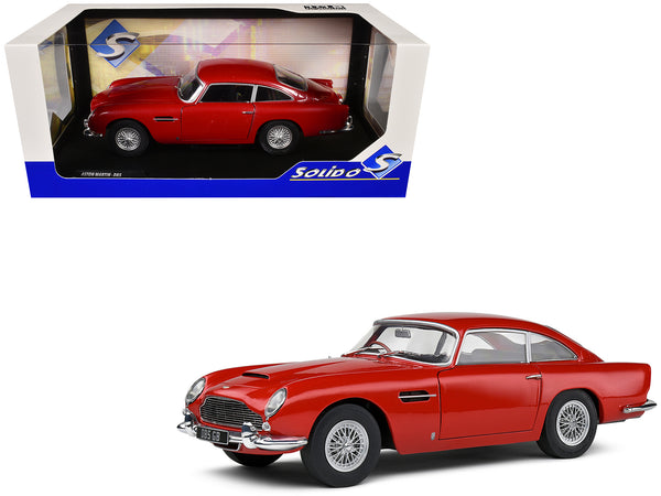 1964 Aston Martin DB5 RHD (Right Hand Drive) Red Metallic 1/18 Diecast Model Car by Solido