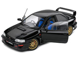 1998 Subaru Impreza 22B RHD (Right Hand Drive) Black with Gold Wheels 1/18 Diecast Model Car by Solido