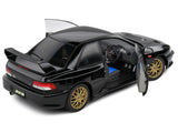 1998 Subaru Impreza 22B RHD (Right Hand Drive) Black with Gold Wheels 1/18 Diecast Model Car by Solido