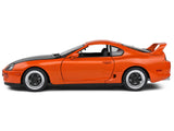 1993 Toyota Supra MK4 (A80) RHD (Right Hand Drive) Orange Metallic with Black Hood 1/18 Diecast Model Car by Solido