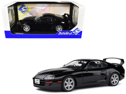 1993 Toyota Supra MK4 (A80) RHD (Right Hand Drive) Astral Black 1/18 Diecast Model Car by Solido