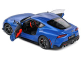 2021 Toyota GR Supra Horizon Blue Metallic 1/18 Diecast Model Car by Solido